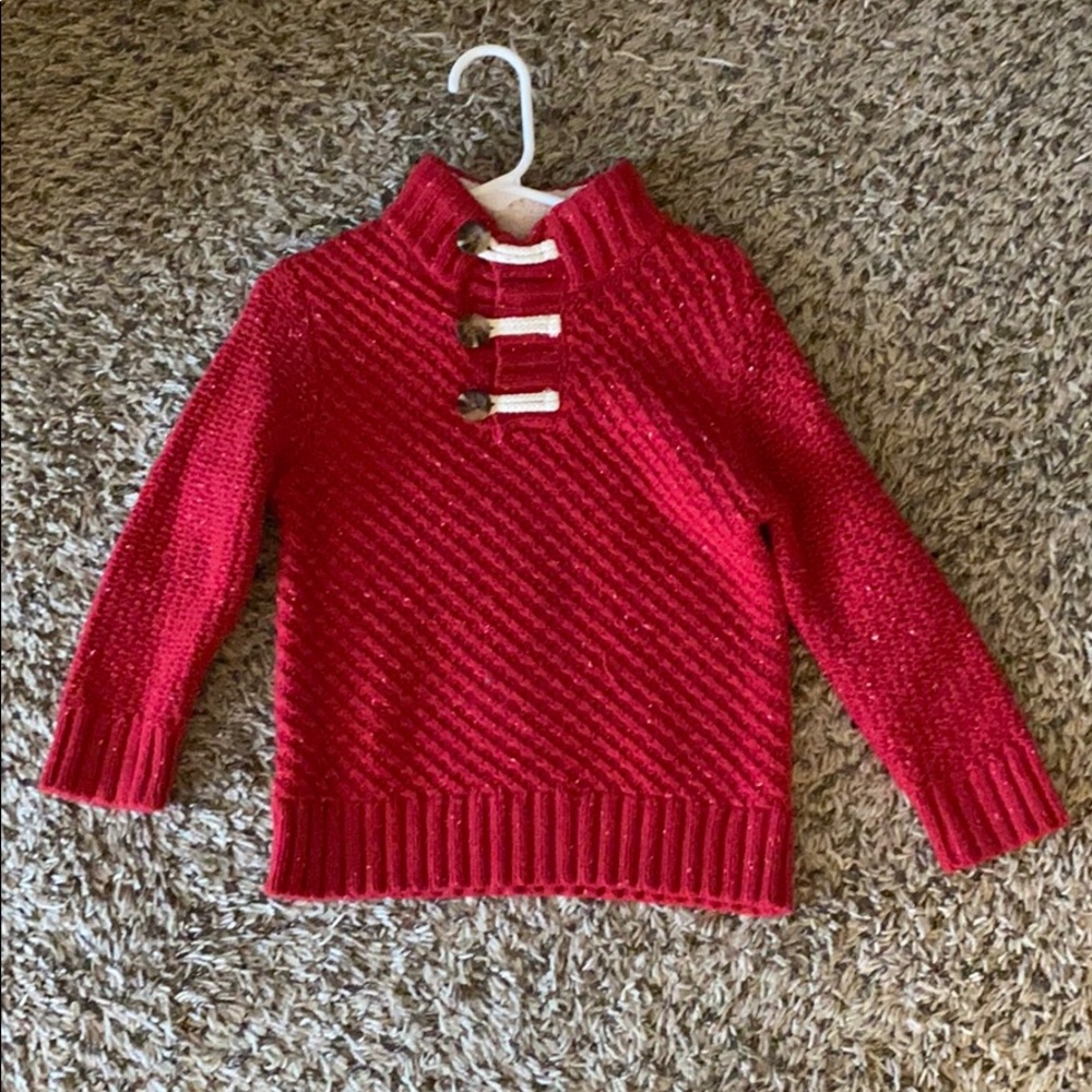 Boys 3T cat and Jack red shirt long sleeve